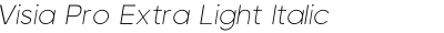 Visia Pro Extra Light Italic